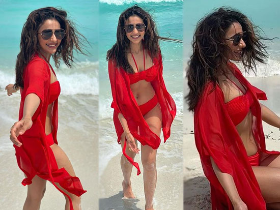 Ravishing Rakul Raises Heat In Red Bikini